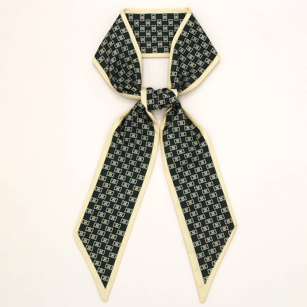 Letter Floral Twilly Scarf – Hair Ribbon & Bag Tie
