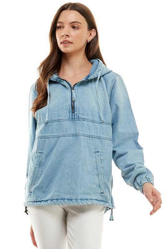 Denim Jacket with Hood