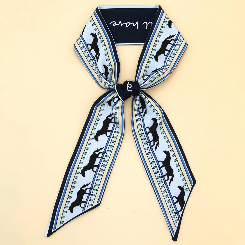 Chic Floral Letter Twilly Scarf Gift Wrap