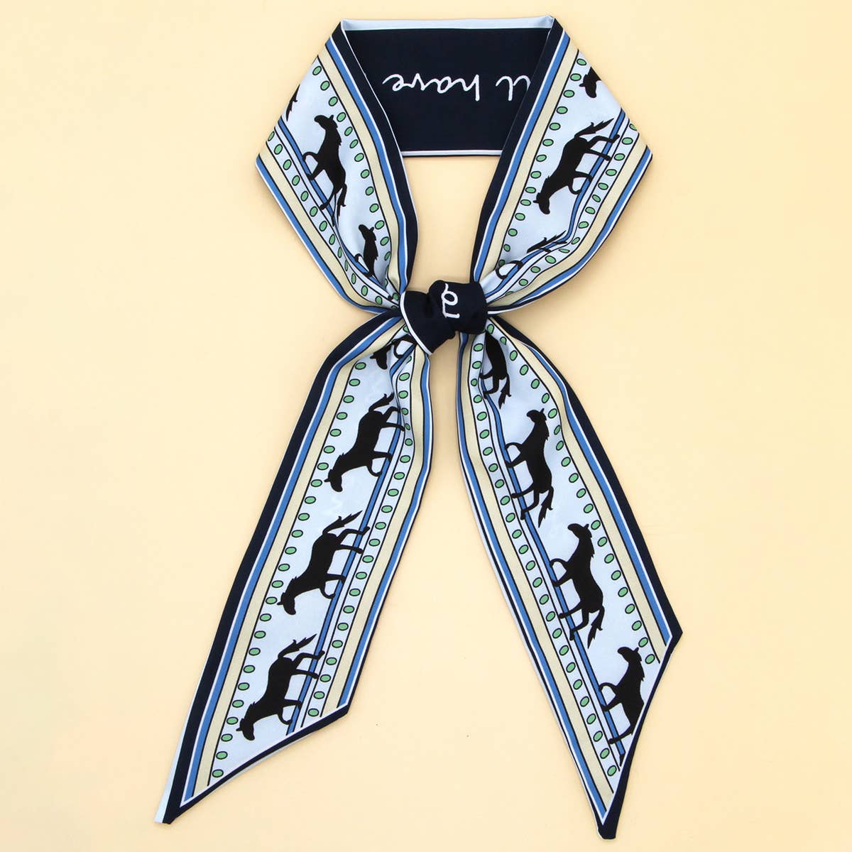 Chic Floral Letter Twilly Scarf Gift Wrap