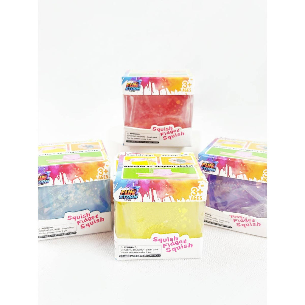 Glitter Mini Ice Cube Squishy Fidget Toy