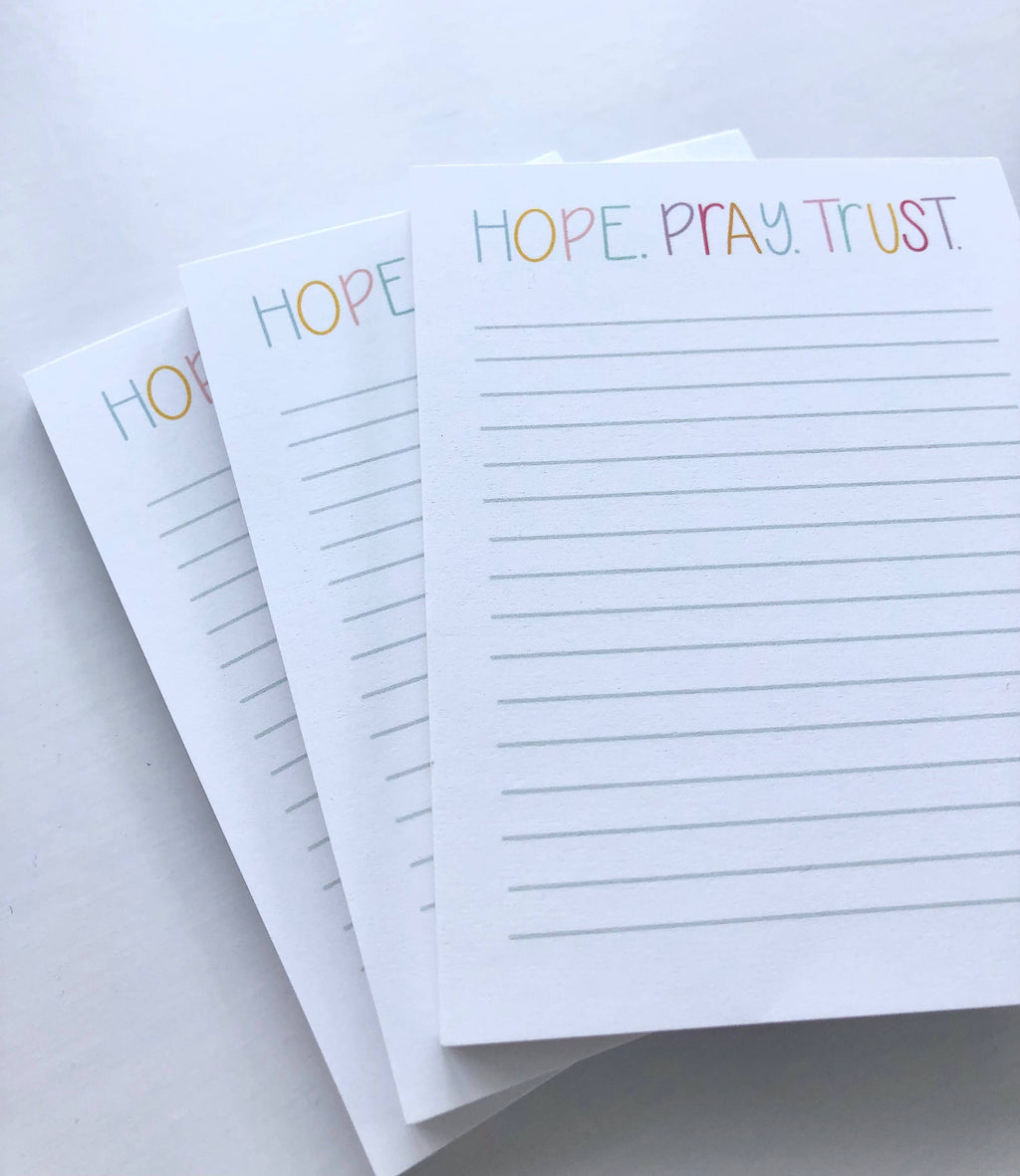 Hope. Pray. Trust. Note Pad