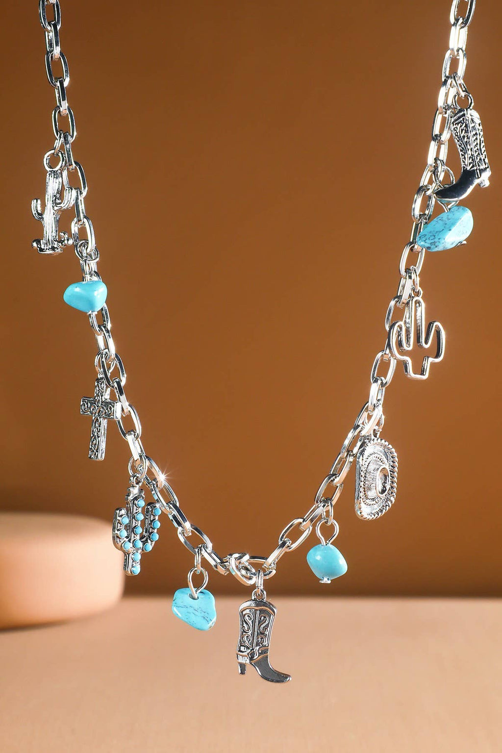 Western Multi Charm Necklace