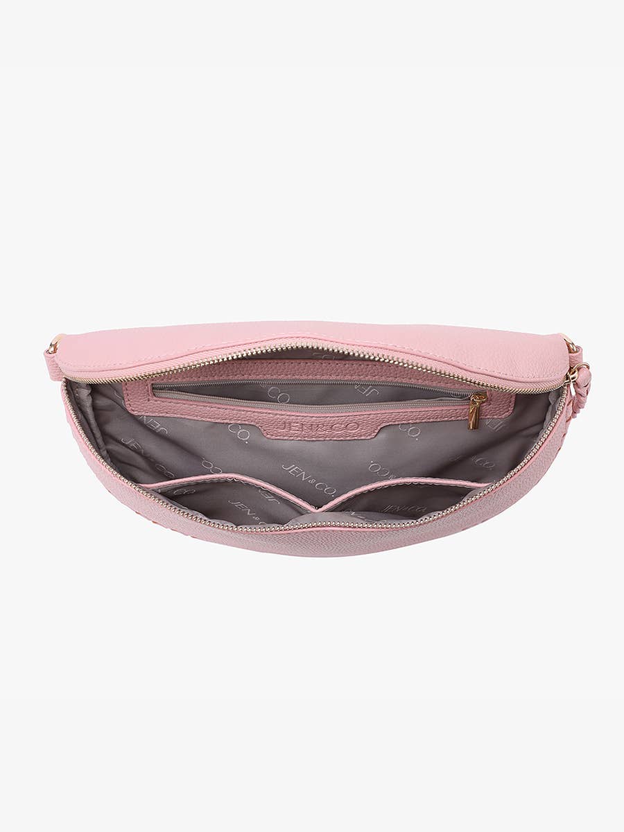 Janae Whipstitch Crossbody/Sling Bag w/ Detailed Strap
