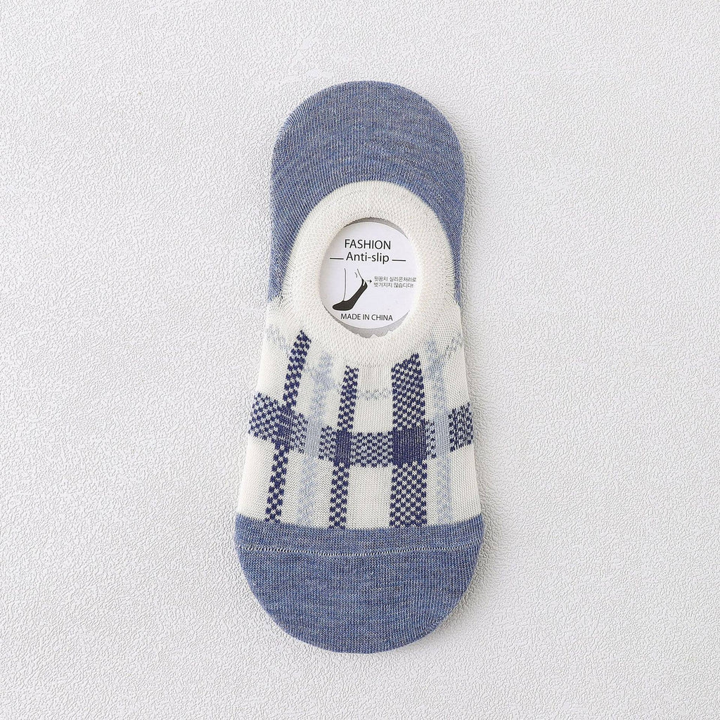 Lattice No Show Socks Womens Cotton For Flats