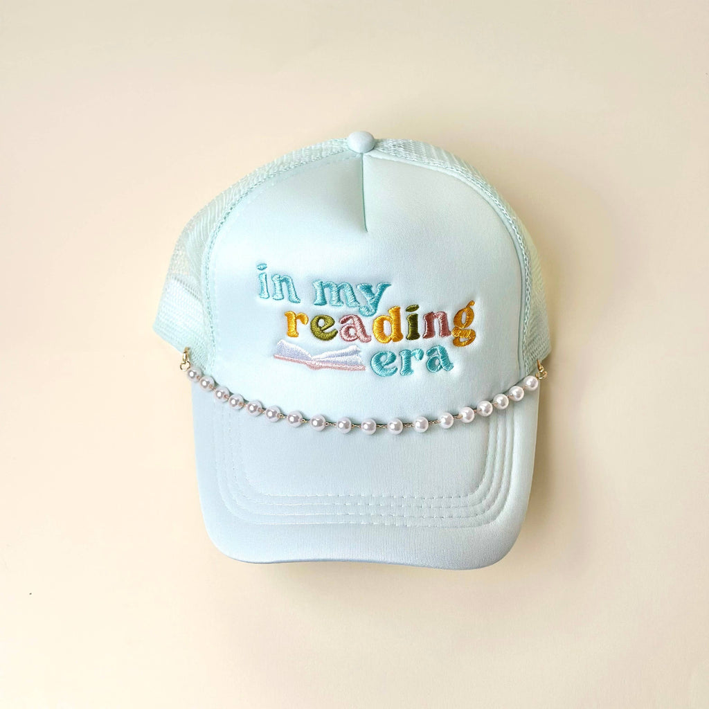 Trucker Hat Chain-Dainty Pearl-Gold