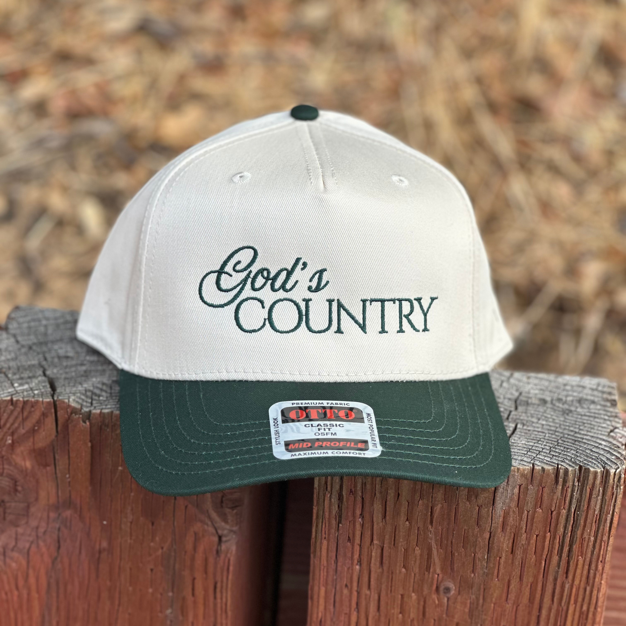 God's Country Embroidered Hat