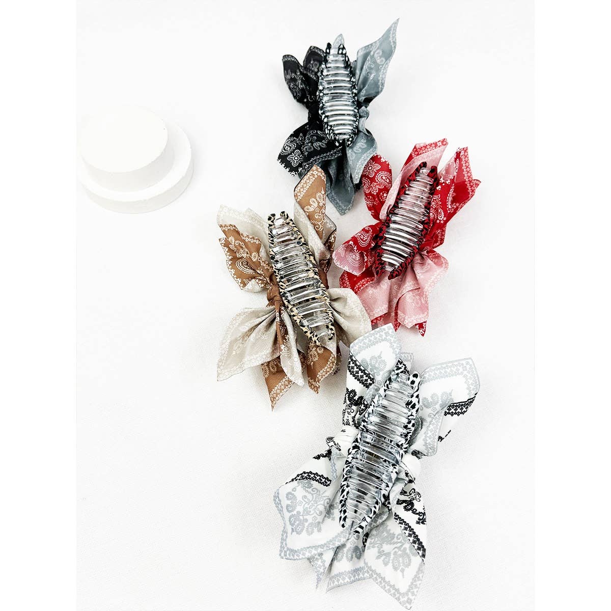 Boho Bandana Hair Claw Clips