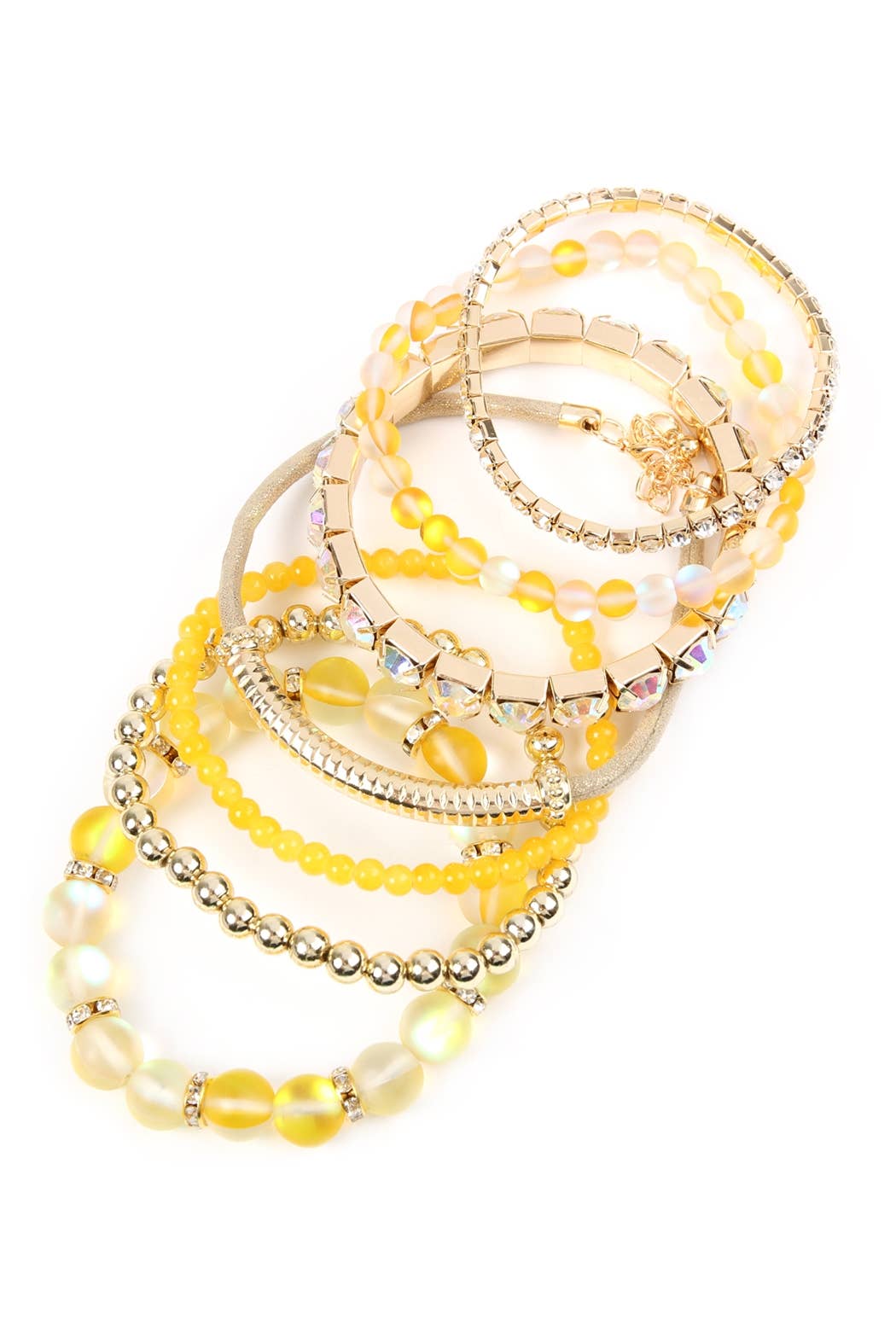 Druzy Charm Bracelet Set