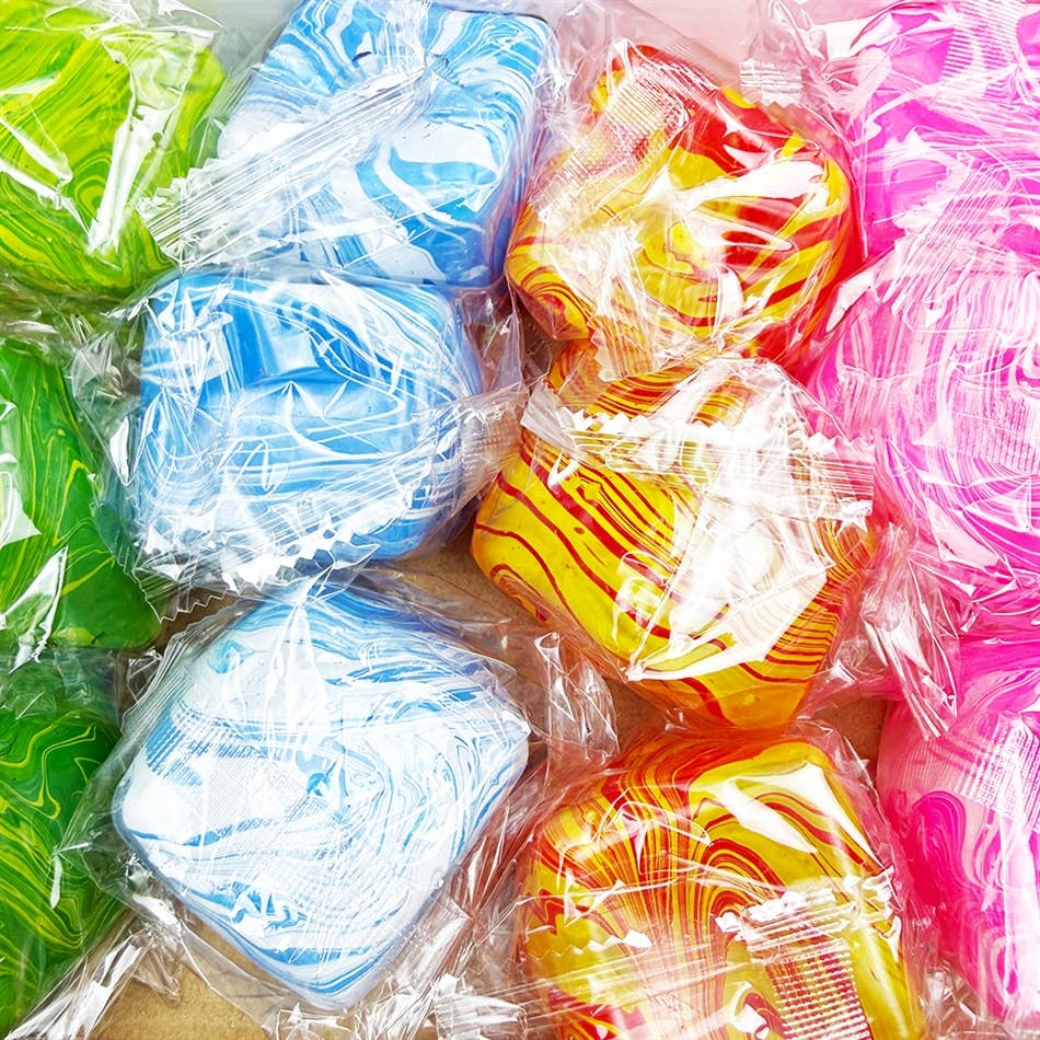Marbled Cube Shaped Squishy Toy