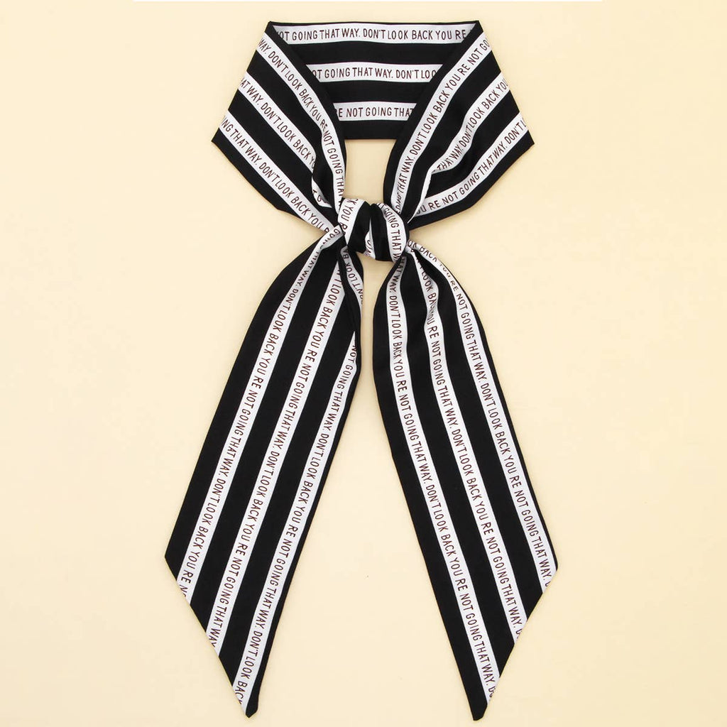 Letter Floral Twilly Scarf – Hair Ribbon & Bag Tie