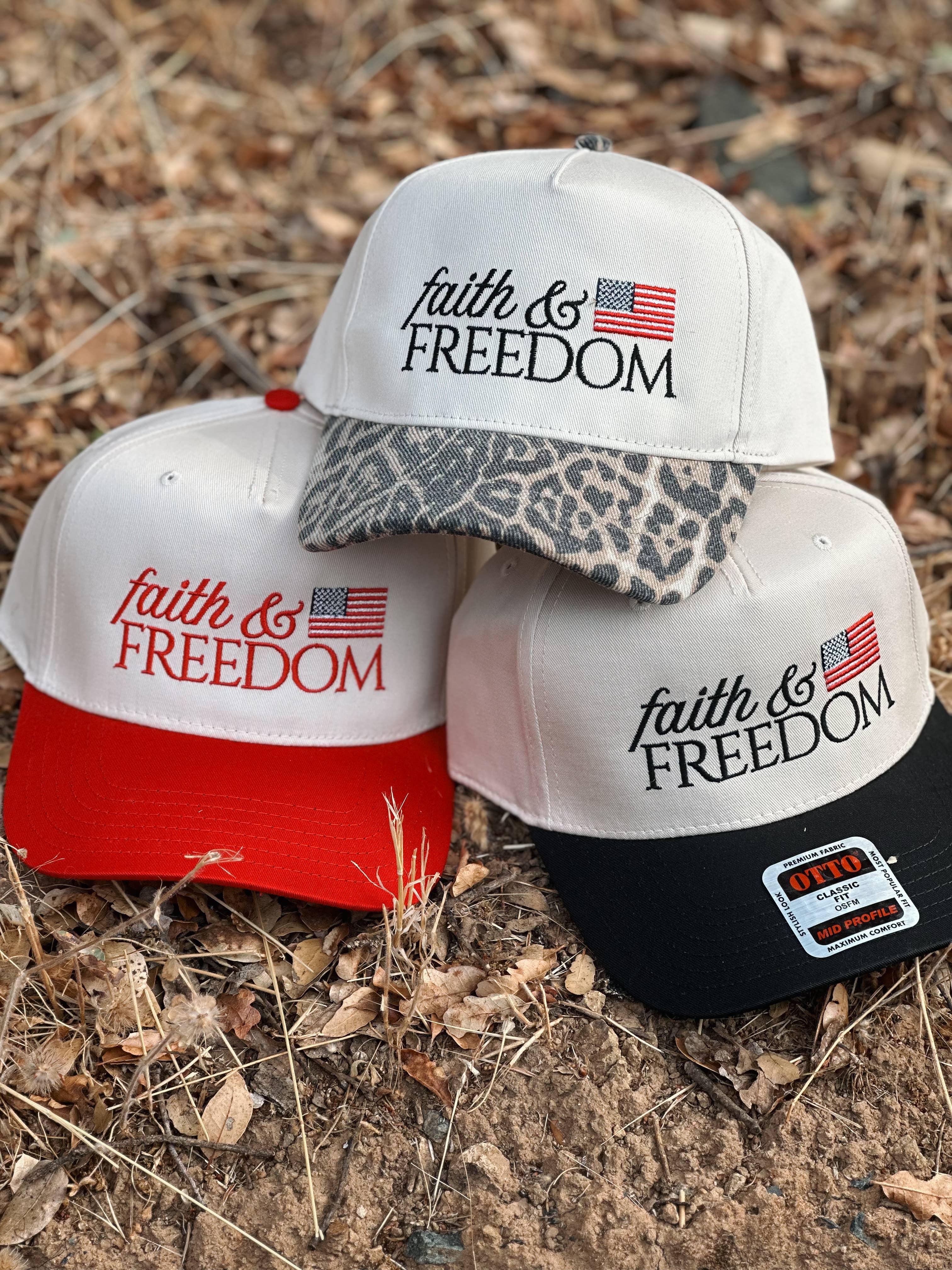 Faith & Freedom Embridered Hat