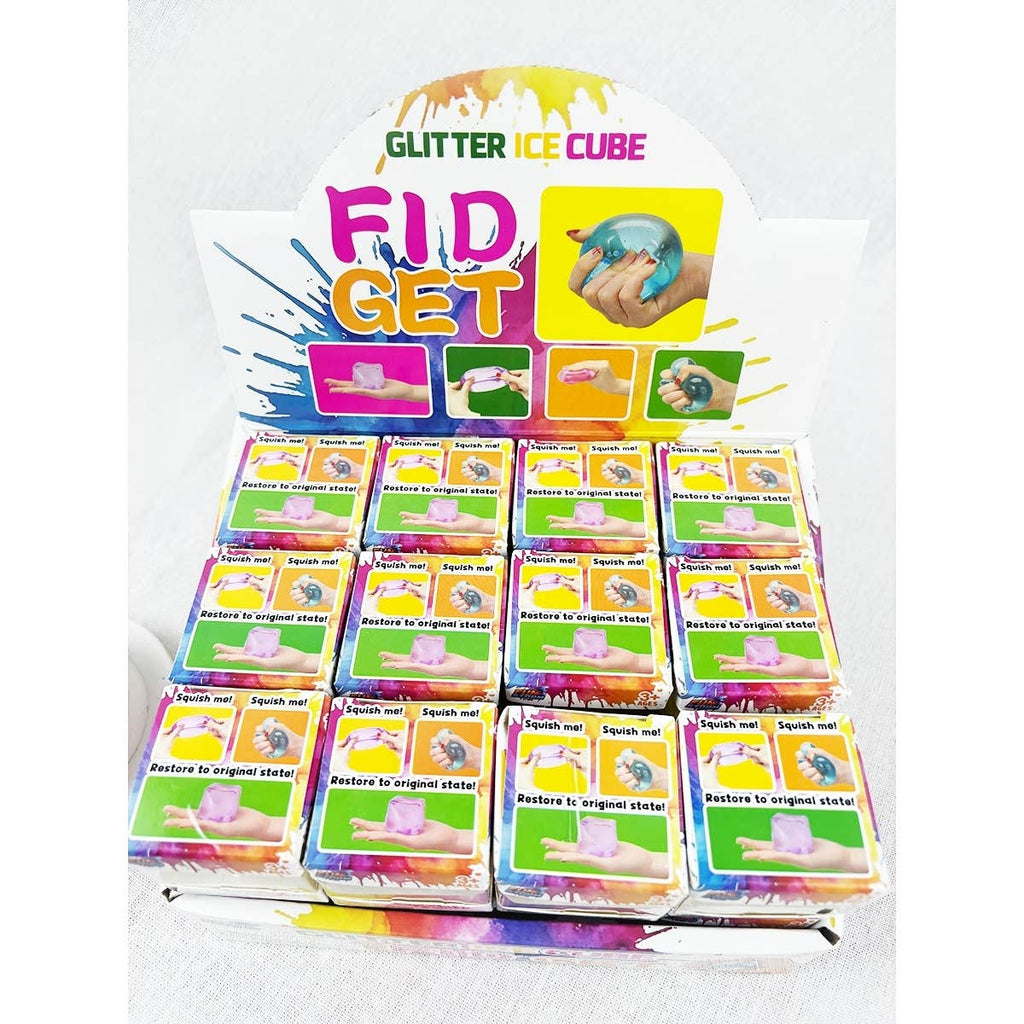Glitter Mini Ice Cube Squishy Fidget Toy