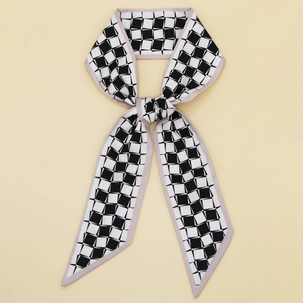 Letter Floral Twilly Scarf – Hair Ribbon & Bag Tie