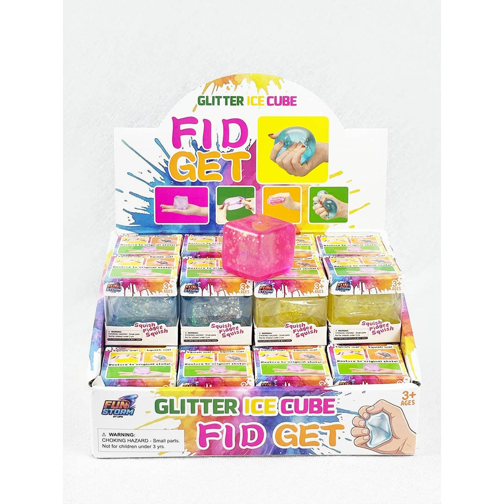 Glitter Mini Ice Cube Squishy Fidget Toy