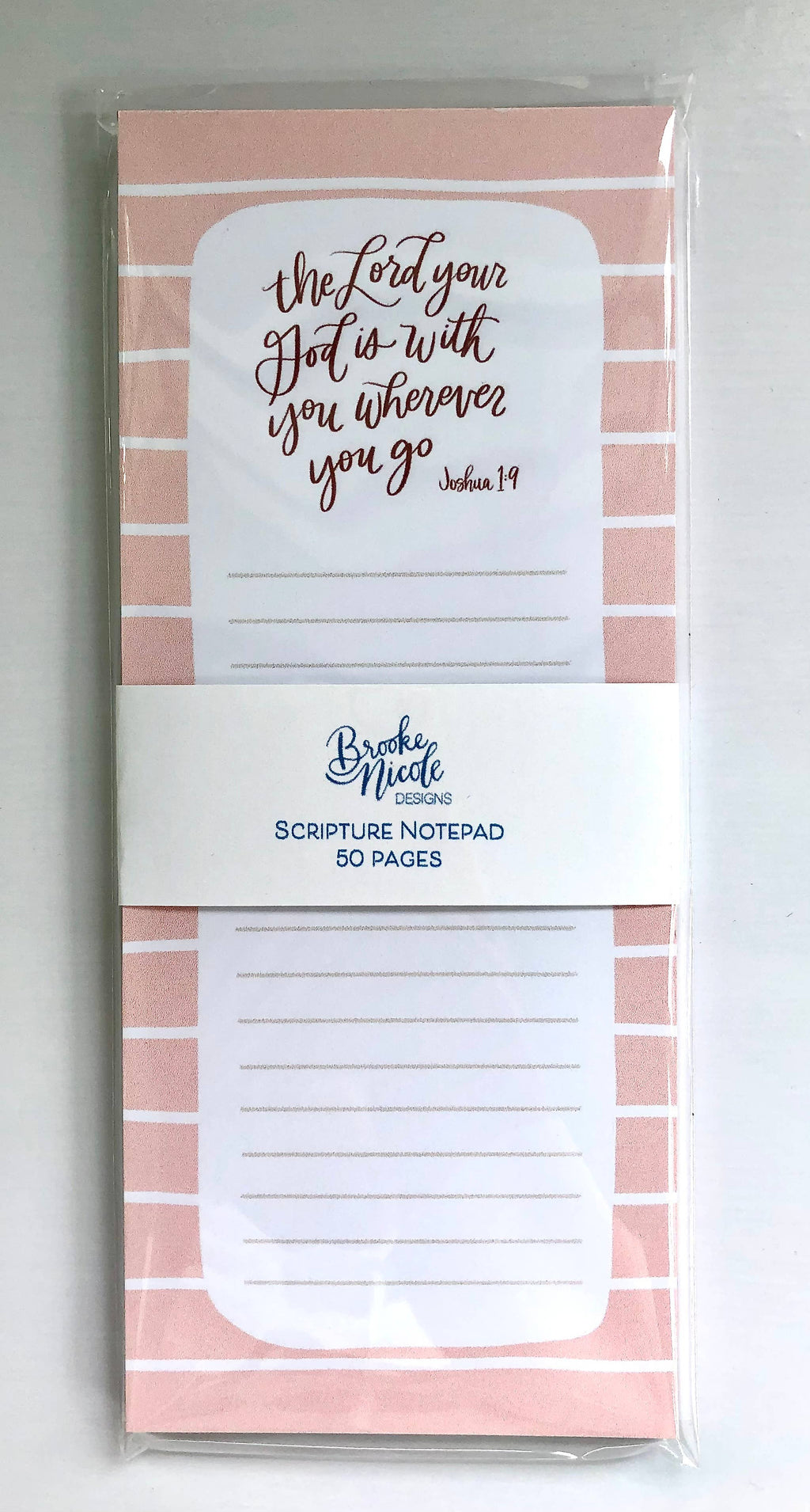 The Lord Your God is With You Scripture Note Pad