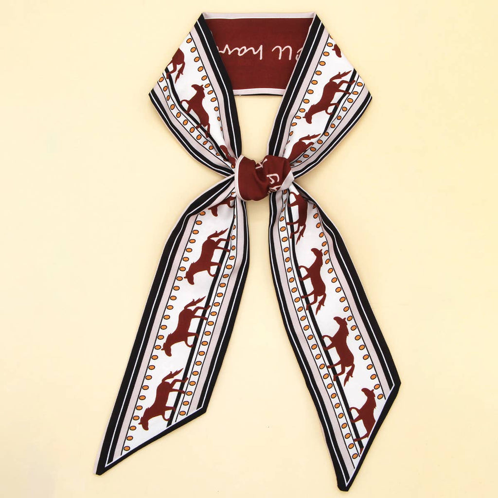 Chic Floral Letter Twilly Scarf Gift Wrap