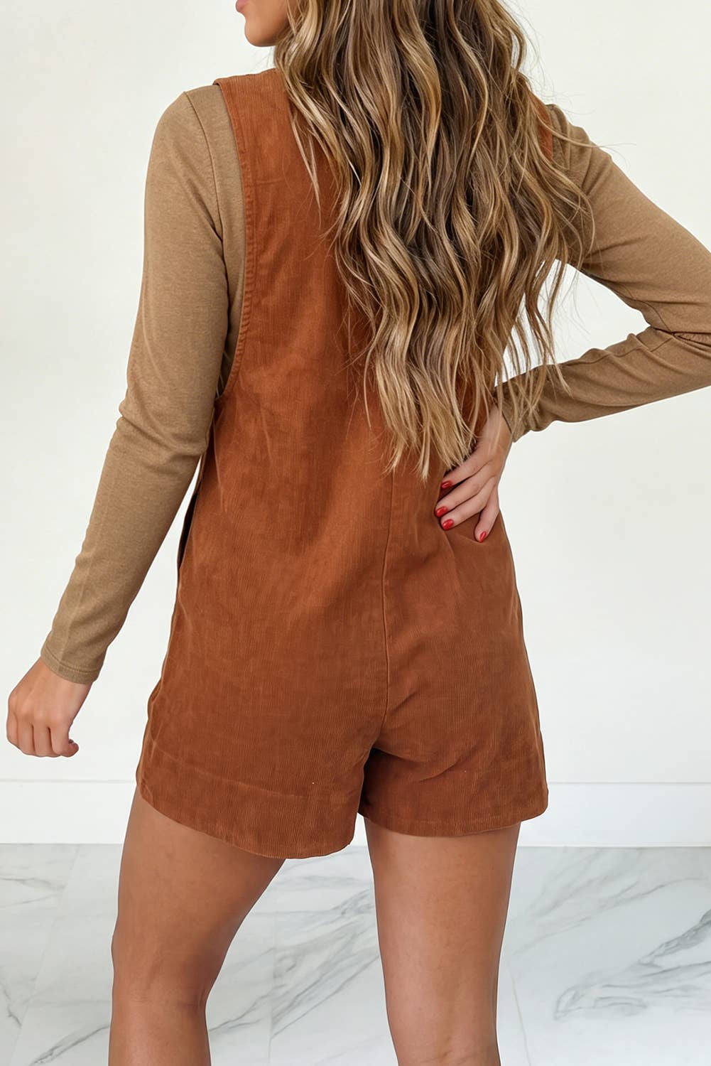 Knowknot String Pleated Romper