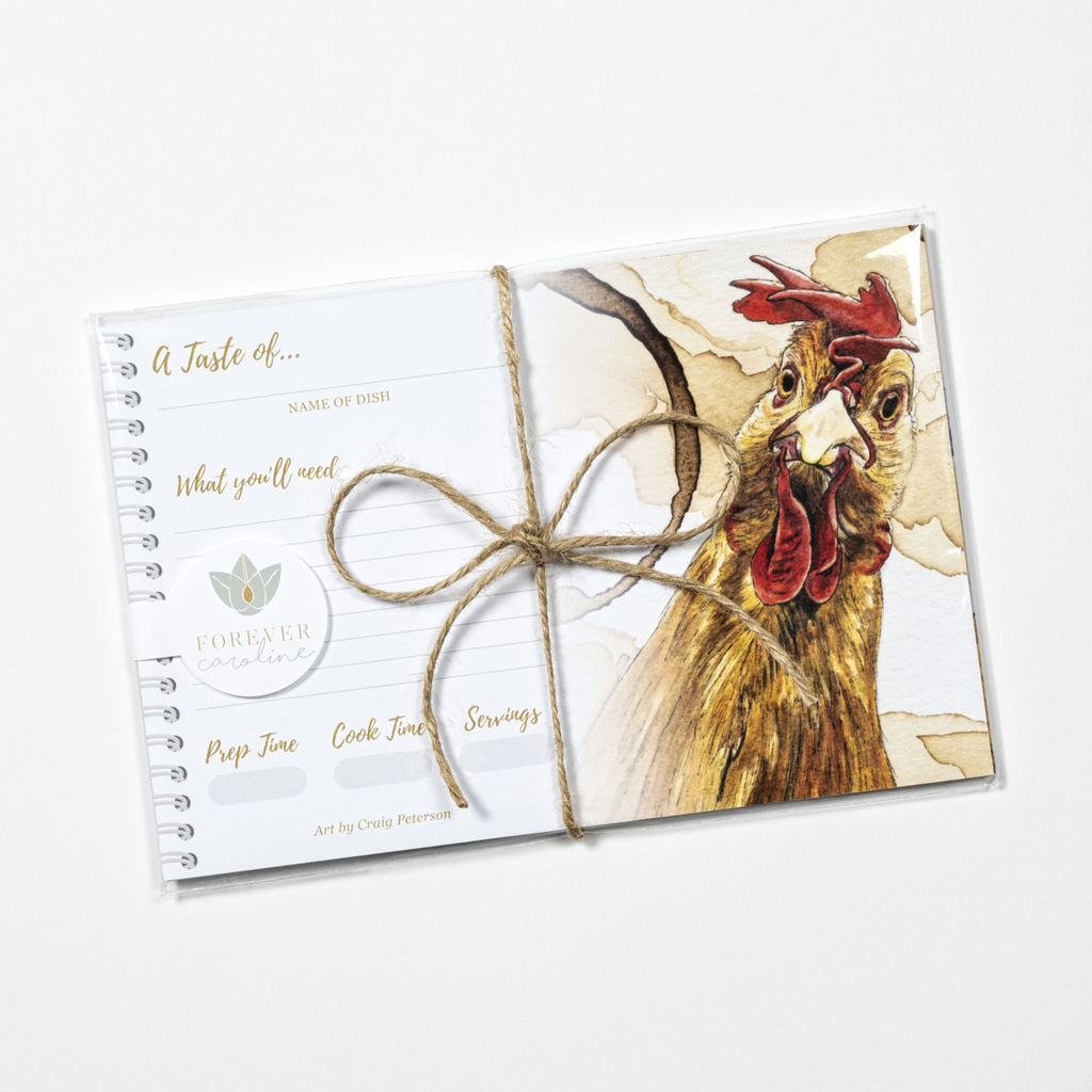 Recipe Cards Gift Set w/ Original Chicken Artwork | 8 Cards