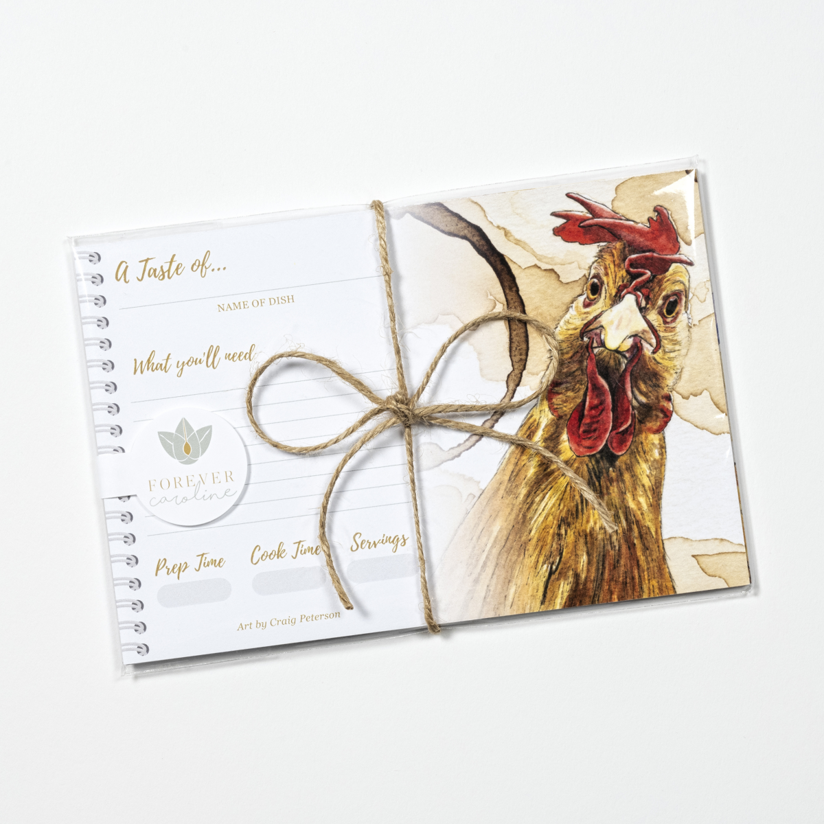 Recipe Cards Gift Set w/ Original Chicken Artwork | 8 Cards