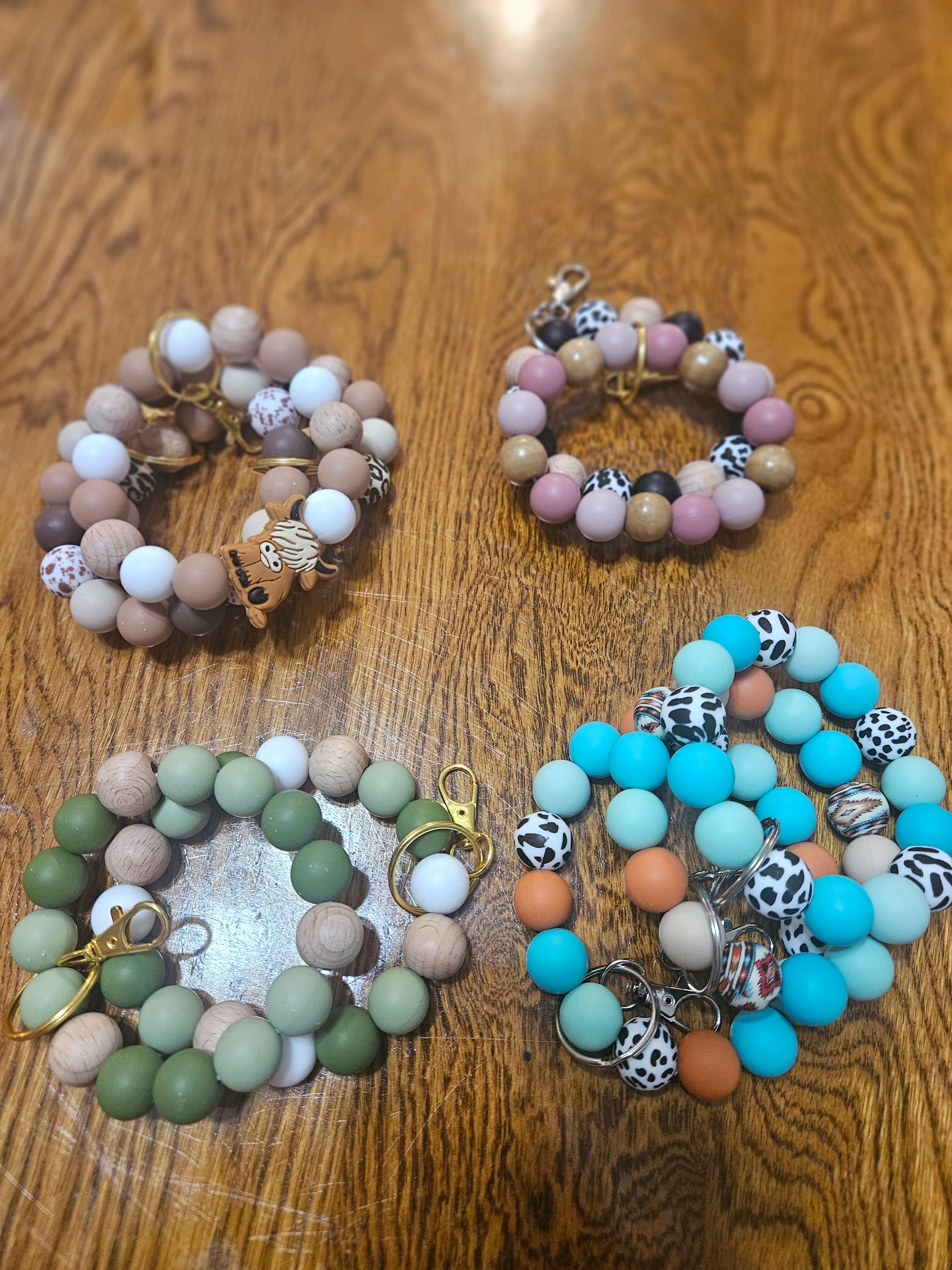 Beaded Wristlet Keychain