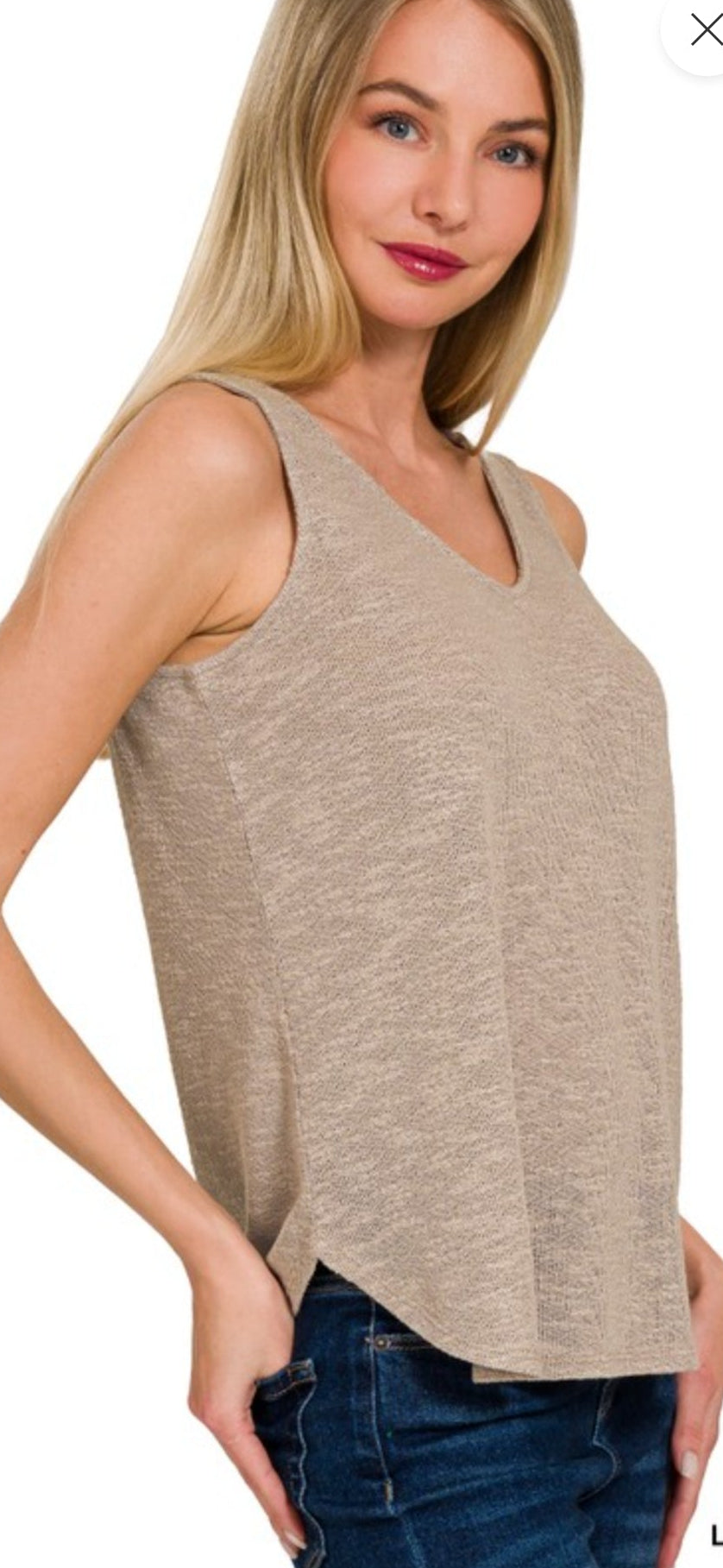 Zenana V Neck Tank